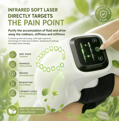 Electric Heating Knee Massager with LCD Display